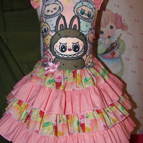 Labubu Little Girl Dress  Size   4t  NEW - Picture 1 of 4